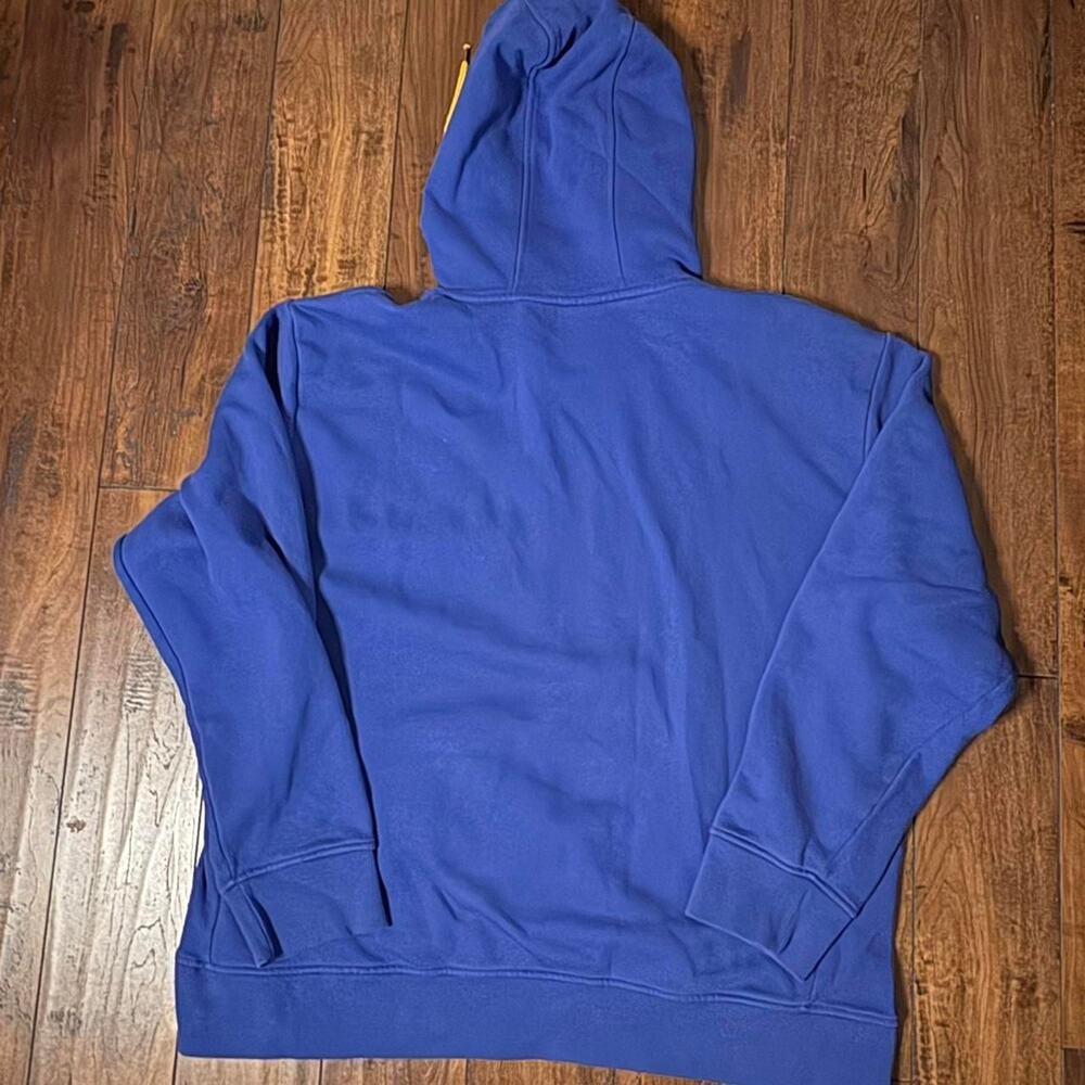 NBA Golden State Warriors Streetwear Sportswear Mens XXL Blue Embroidered Hoodie - Picture 6 of 6